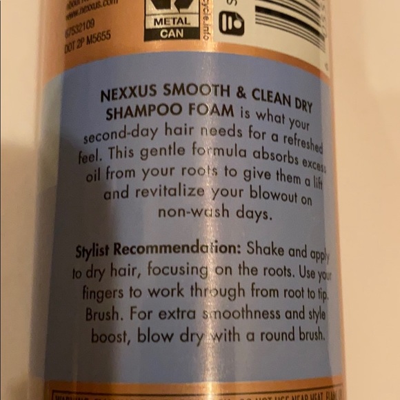 Nexxus Hair 35 Nexxus Dry Shampoo Foam Smooth Clean Poshmark